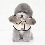 Dog Shawl Saliva Towel Scarf Pet Bow Tie Jewelry Accessories - Size L - White