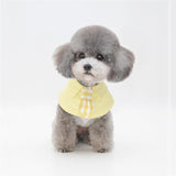 Pet Shawl Scarf Saliva Towel Dog Clothes Accessories - Size M - Blue