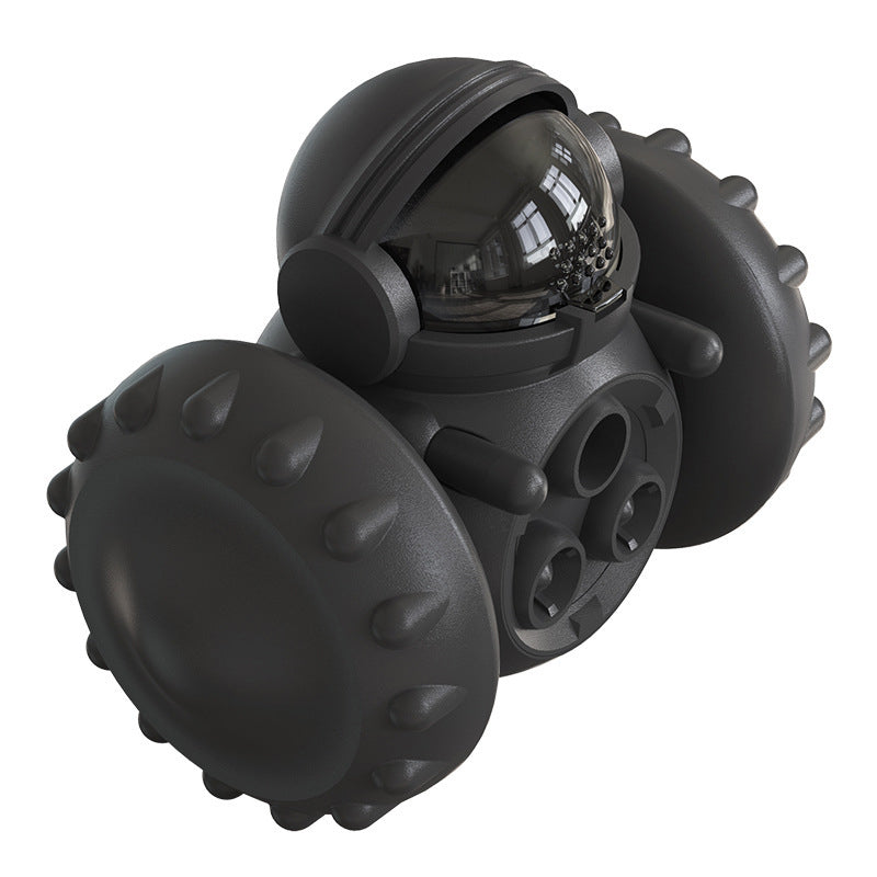 Vibe Geeks Pet Food Dispenser Tumbler Dog Treat Toy - Black