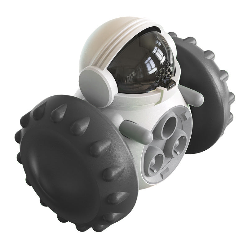 Vibe Geeks Pet Food Dispenser Tumbler Dog Treat Toy - Black