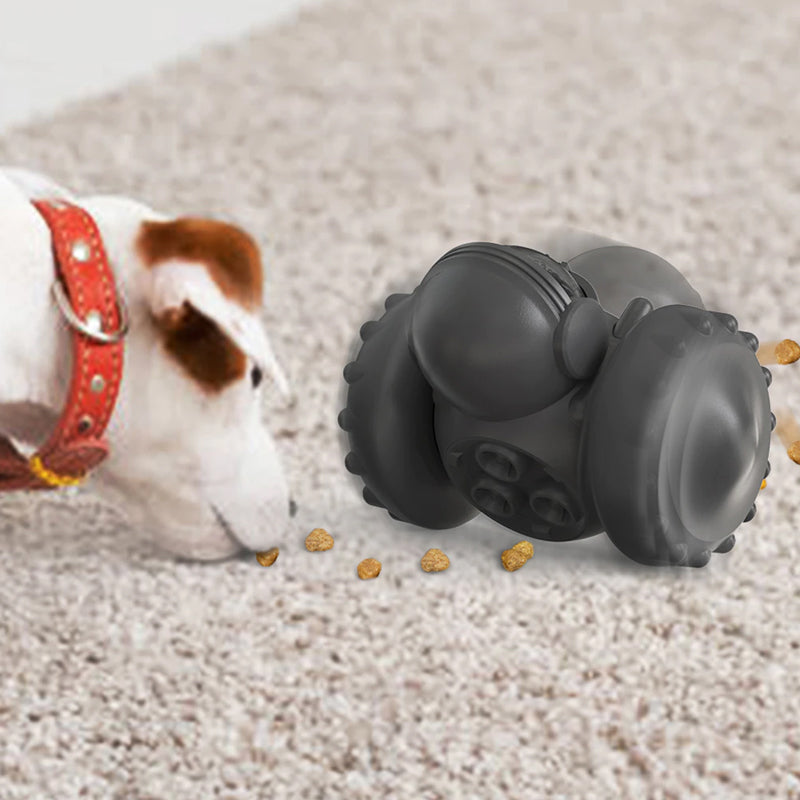 Vibe Geeks Pet Food Dispenser Tumbler Dog Treat Toy - Black