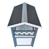 Cat House Weatherproof 2-Story Indoor Outdoor Wooden Shelter Bitumen Roof