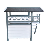 Cat House Weatherproof 2-Story Indoor Outdoor Wooden Shelter Bitumen Roof