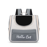 Grey Transparent Pet Carrier Backpack for Cats and Small Dogs