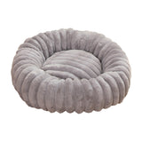 Purple Plush Pet Bed - 40cm Round Dog & Cat Mat, Cozy PP Cotton Filled, Comfortable Pet Supplies