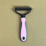 Pink 8-Piece Pet Grooming Tool Set - Brushes, Nail Clippers & More