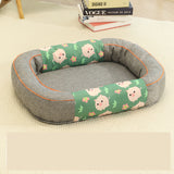 Size M Grey Cozy Pet Bed for Small Dogs and Cats - Durable & Chew-Resistant Nest for All Seasons