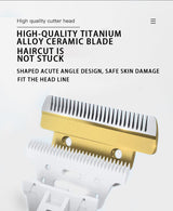 Professional Pet Grooming Hair Clipper Kit - Rechargeable, Low Noise, with Ceramic Blades & 5-Speed Adjustment(Gray)