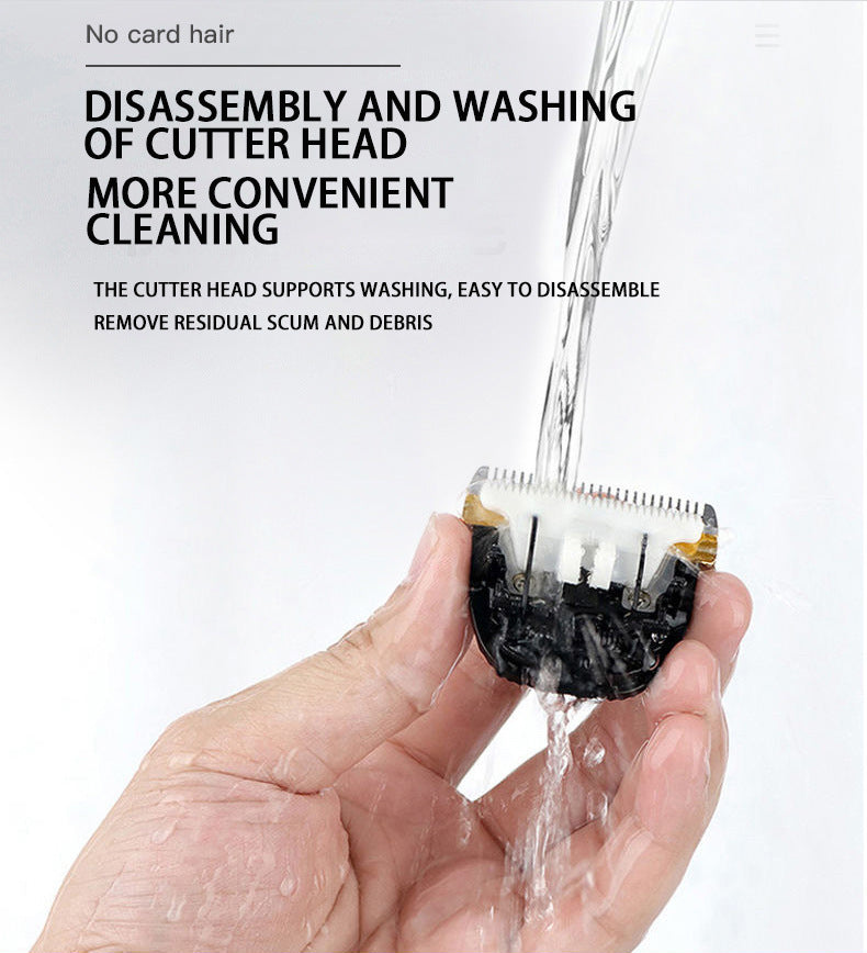 Professional Pet Grooming Hair Clipper Kit - Rechargeable, Low Noise, with Ceramic Blades & 5-Speed Adjustment(White)