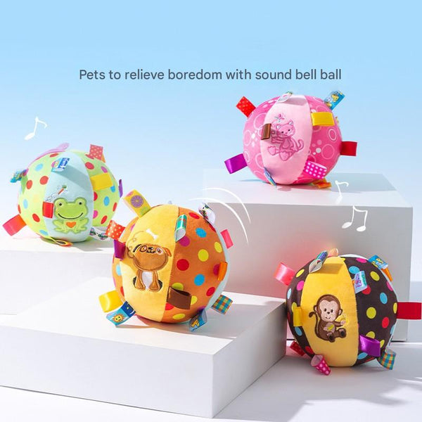 Durable Dog Training Interactive Ball with Sensory Tags(Dark green watermelon)