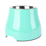 Elevated Pet Feeding Bowl with Stainless Steel Inner - Promotes Healthy Digestion & Reduces Neck Strain(Green)