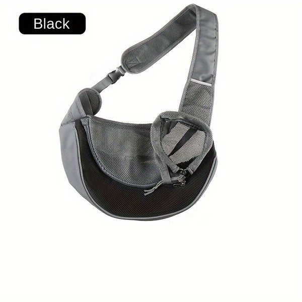 Black Portable Oxford Fabric Pet Carrier for Cats and Puppies (Size L)