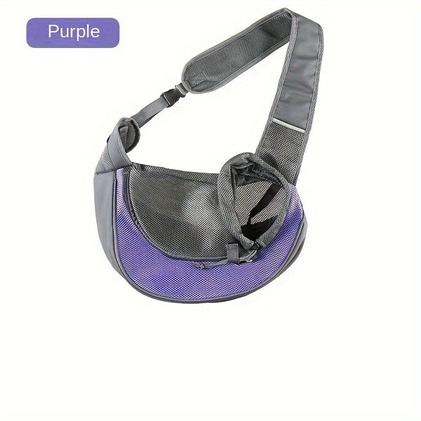 Purple Portable Oxford Fabric Pet Carrier for Cats and Puppies (Size L)