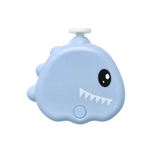 Blue Cute Dinosaur Electric Pet Nail Grinder - 3-Speed, Low Noise, USB-C for Dogs & Cats