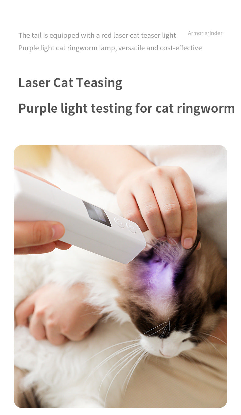 Black Professional Pet Nail Grinder Kit - LCD, LED, Laser, for Dogs & Cats