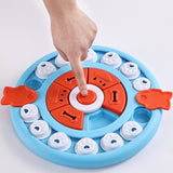 Blue Interactive Pet Puzzle Feeder Toy - Slow Eating & Mental Stimulation Game for Dogs & Cats