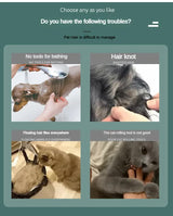 Pink And Grey Dual-Sided Pet Grooming Brush - Self-Cleaning Slicker & Gentle Massage Bath Comb for Dogs & Cats