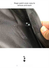 Black Elevated Comfort Pet Bed - Portable & Foldable Dog Cat Cot - Durable 600D Oxford Fabric, Washable Cover, All Seasons