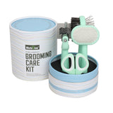 Green And Blue Complete 5-in-1 Pet Grooming Care Kit - Professional Deshedding Brushes, Combs & Nail Clippers Set for Dogs & Cats