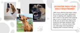 White Advanced Ultrasonic Dog Bark Control - Dual Emitters, Variable Frequency, IP65 Waterproof, 75ft Range, Rechargeable