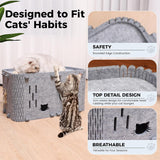 Felt Cat House - Detachable Foldable Breathable Pet Bed for Cats and Small Dogs, 45x35x35cm