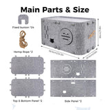 Felt Cat House - Detachable Foldable Breathable Pet Bed for Cats and Small Dogs, 45x35x35cm