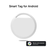 White Android Tracker - Google Find My Device Compatible Luggage and Pet Tracker
