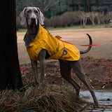 55# Yellow Waterproof Reflective Dog Raincoat for Small to Large Dogs