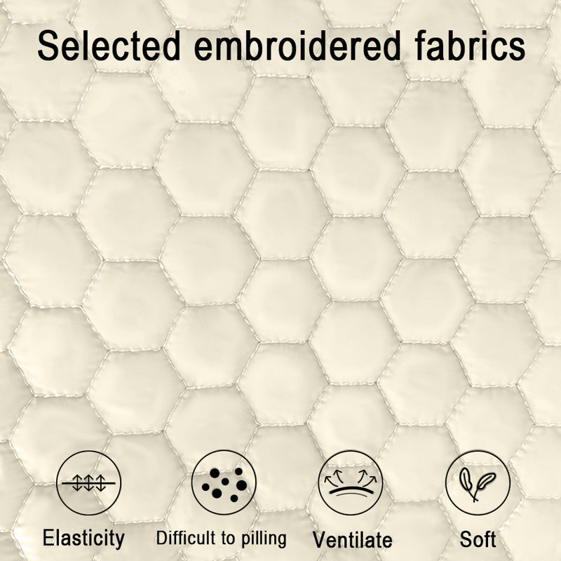 Beige Cozy Quilted Pet Carrier Backpack - Front Pack Sling for Cats & Small Dogs - Travel & Outdoor