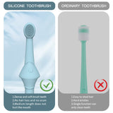 6 x Silicone Pet Toothbrush (3 Fish shape and 3 Bone shape) Green Gentle Food-Grade Silicone Pet Toothbrush - Promotes Healthy Teeth & Gums for Dogs & Cats