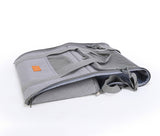 Foldable Soft-Sided Pet Carrier for Travel - Fits Cats & Small Dogs Under 6kg, with Removable Plush Bed & Shoulder Strap(grey)